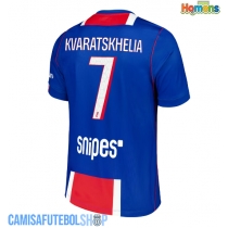 Camisa de time de futebol Paris Saint-Germain Khvicha Kvaratskhelia #7 Replicas 1º Equipamento 2026-27 Manga Curta